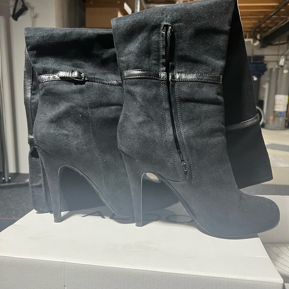 Aldo suede knee high boots, size 8 1/2